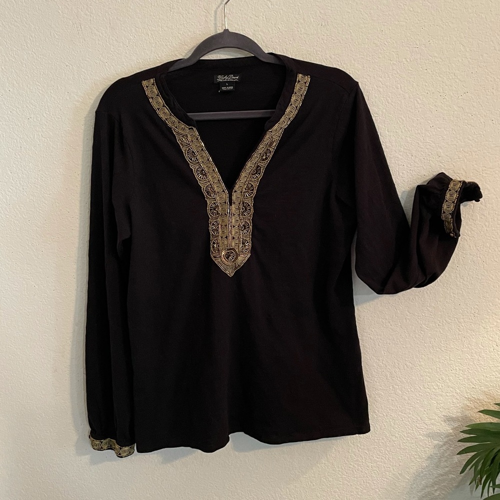 LUCKY BRAND BEADED POPOVER